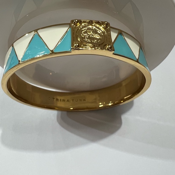 NWOT Trina Turk Zig Zag Enamel Bracelet - Picture 6 of 11